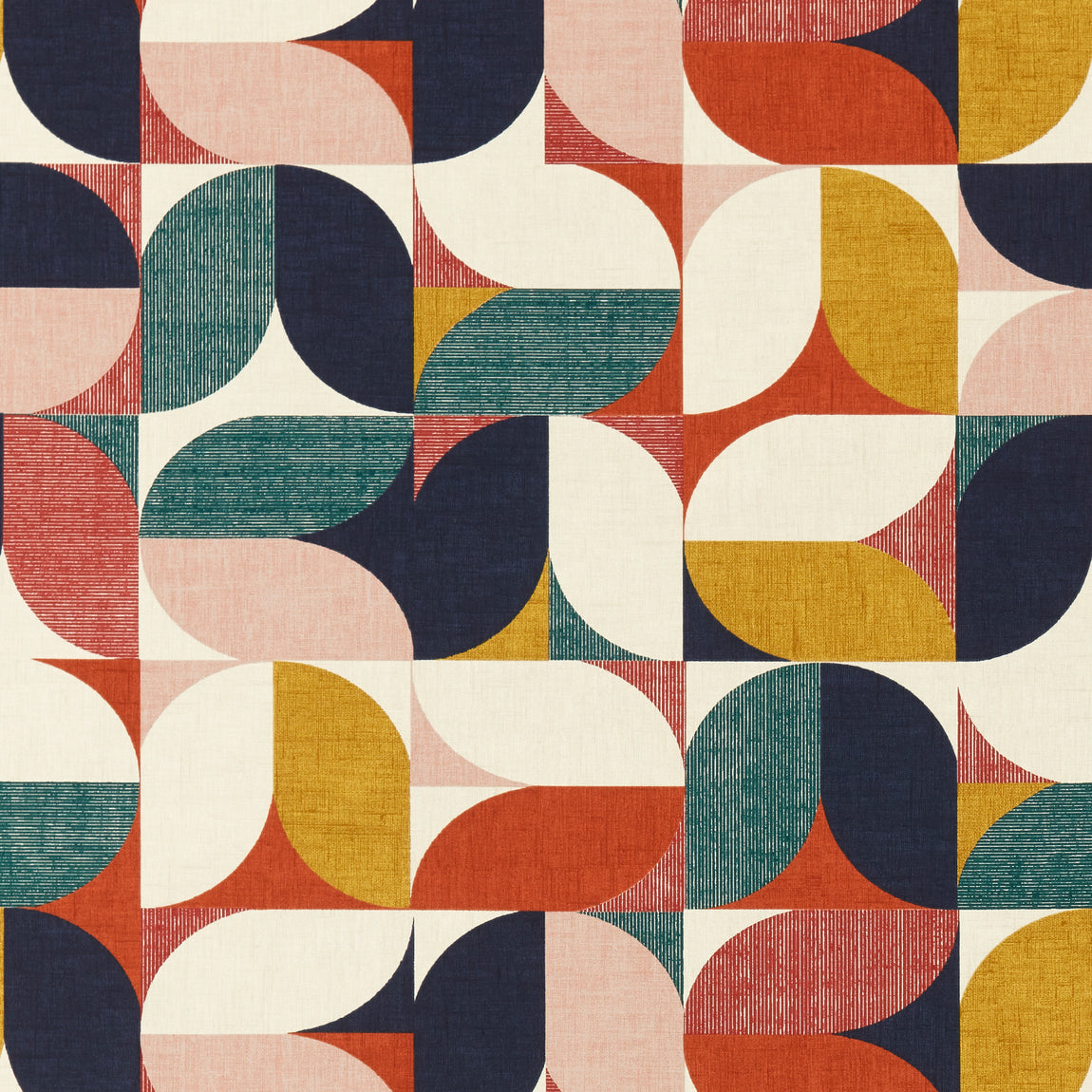 Clarke & Clarke Reno Fabric Retro