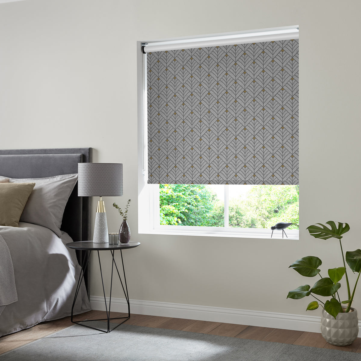 Solitaire Made to Measure Blackout Roller Blind Grey