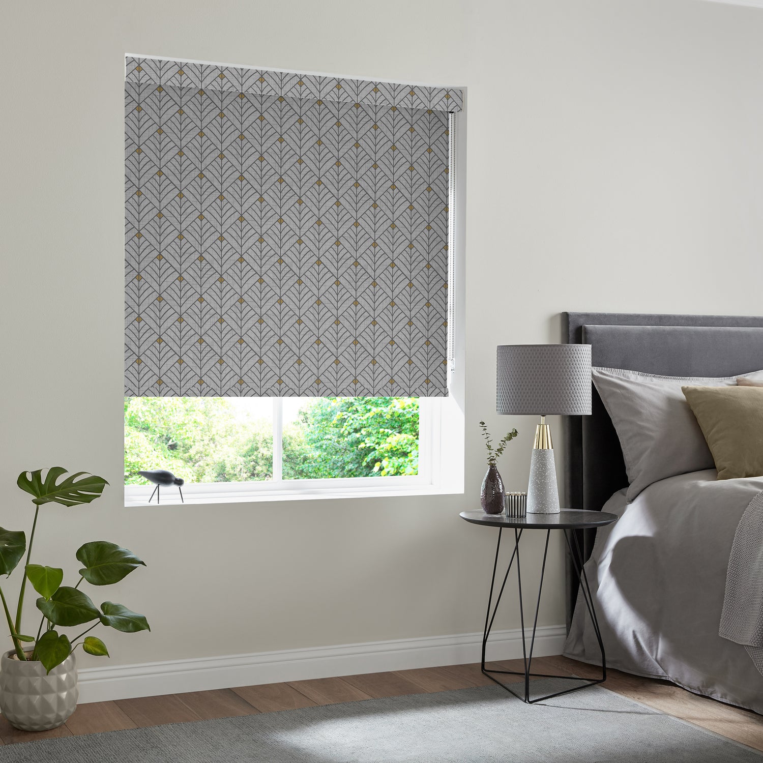 Solitaire Made to Measure Blackout Roller Blind Grey