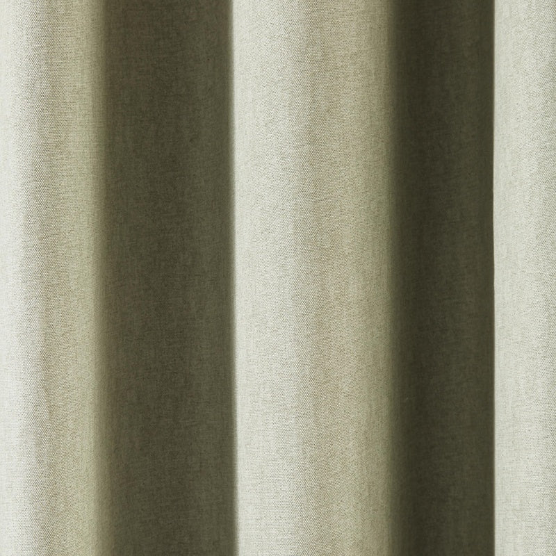 Fusion Dijon Blackout Ready Made Pencil Pleat Curtains Green