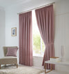 Fusion Dijon Blackout Ready Made Pencil Pleat Curtains Blush
