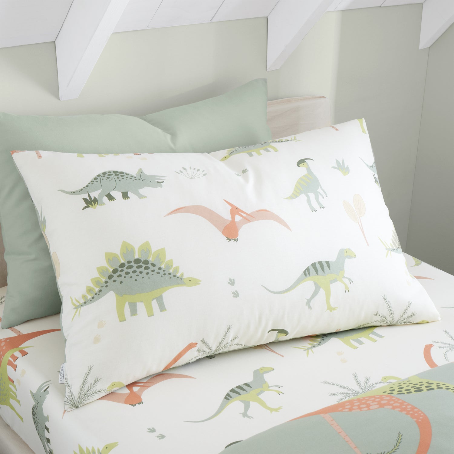 Chapter B Dinosaurs Duvet Cover Bedding Set Natural