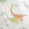 Chapter B Dinosaurs Single Bed Linen Fitted Sheet Natural