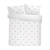 Appletree Boutique Signature Dot Garden Duvet Cover Bedding Set White Pink
