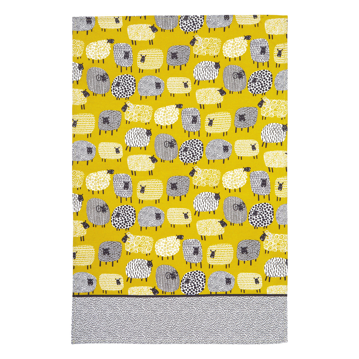 Ulster Weavers Dotty Sheep Tea Towel Yellow