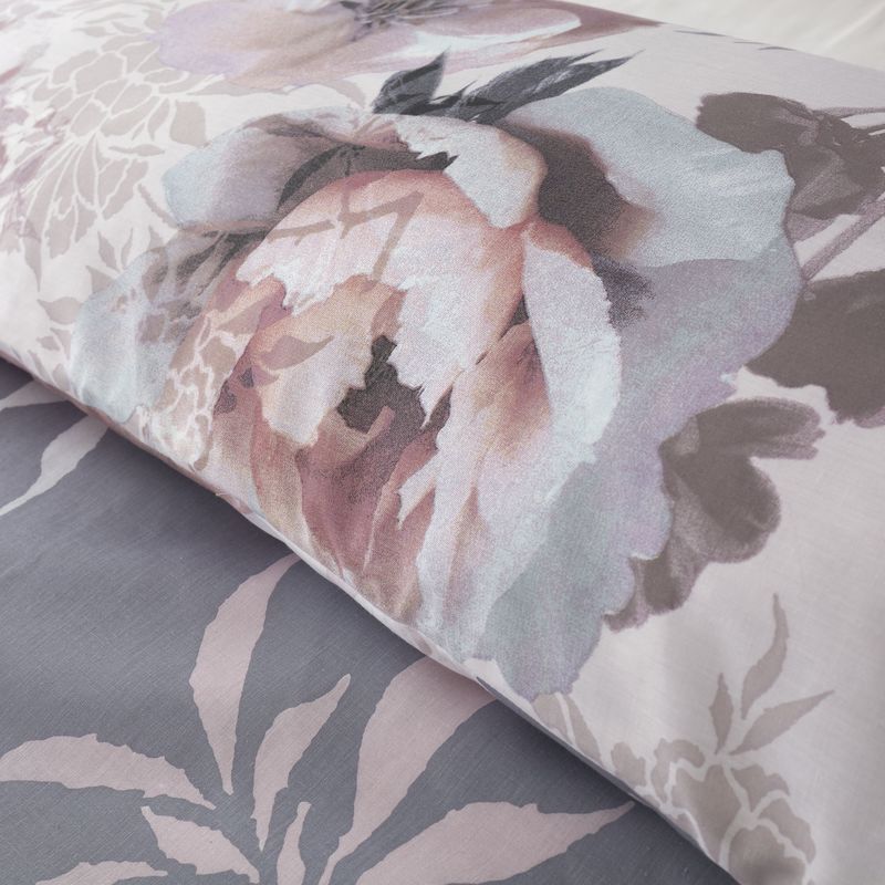 Catherine Lansfield Dramatic Floral Bedding Set in Grey | 96% Star ...