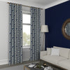 Orla Kiely Early Bird Made to Measure Curtain Dark Marine