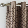 Eastern Palace Faux Silk Eyelet Curtains Bronze