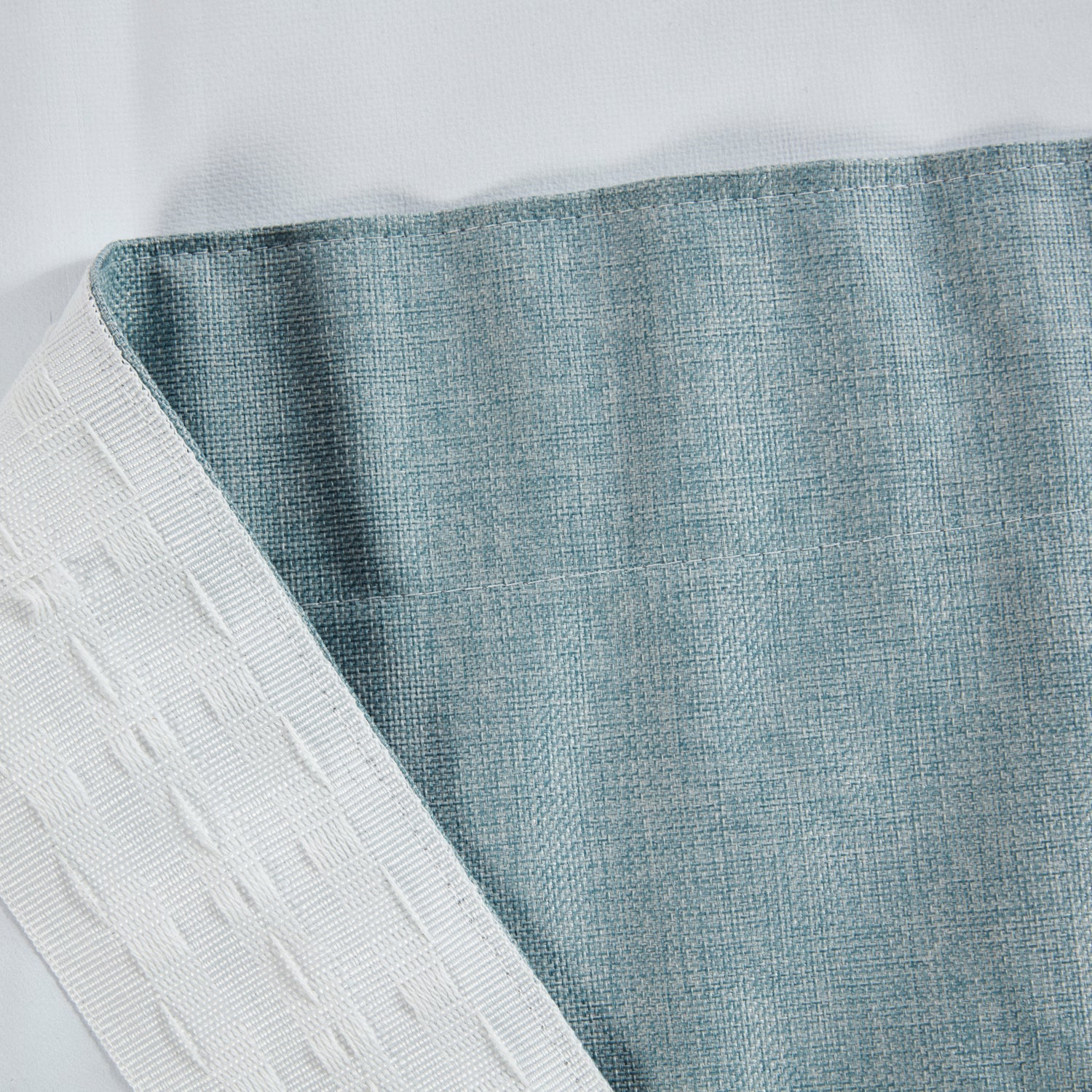 Eclipse Blackout Ready Made Pencil Pleat Curtains Duck Egg
