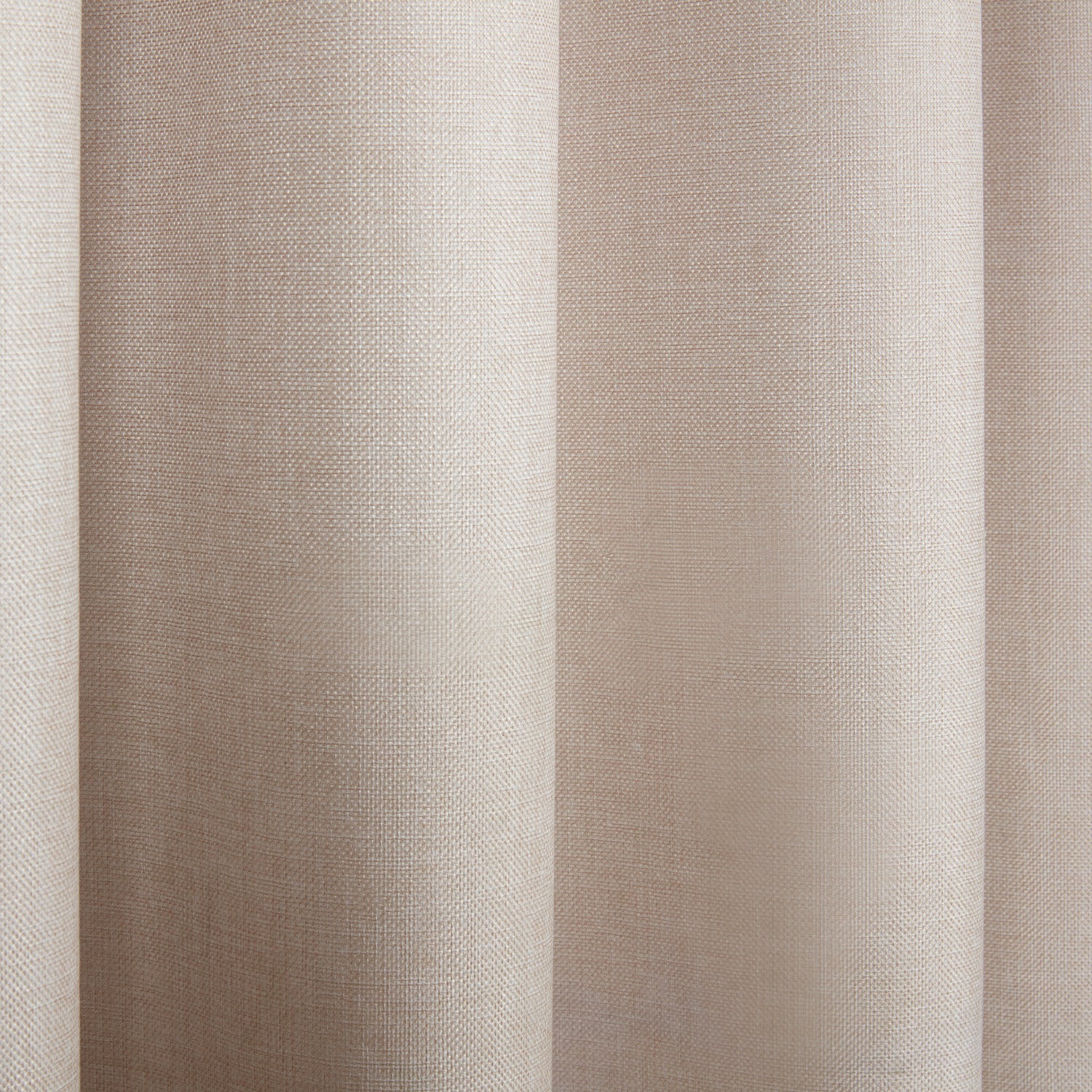 Eclipse Blackout Ready Made Pencil Pleat Curtains Natural