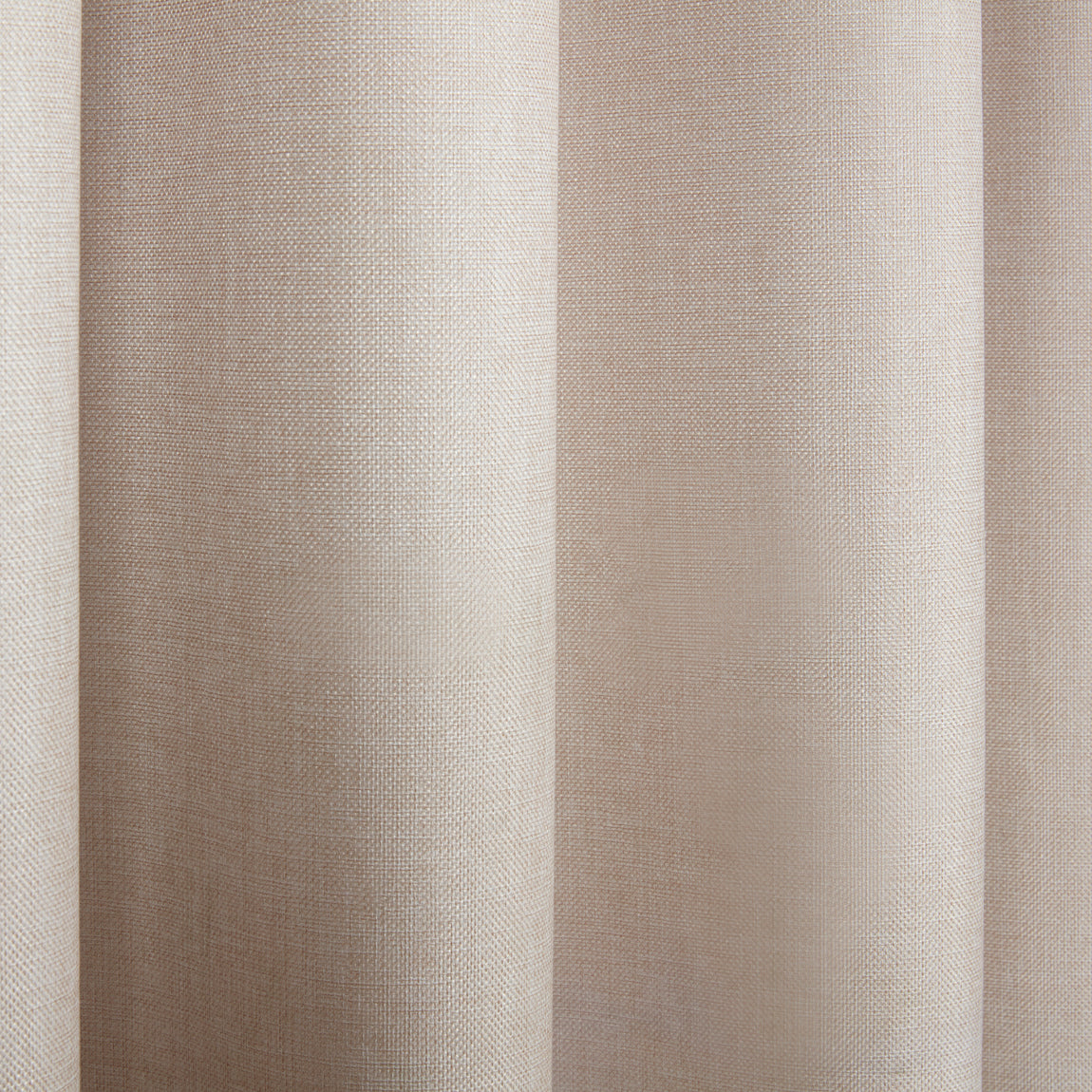 Eclipse Blackout Ready Made Pencil Pleat Curtains Natural
