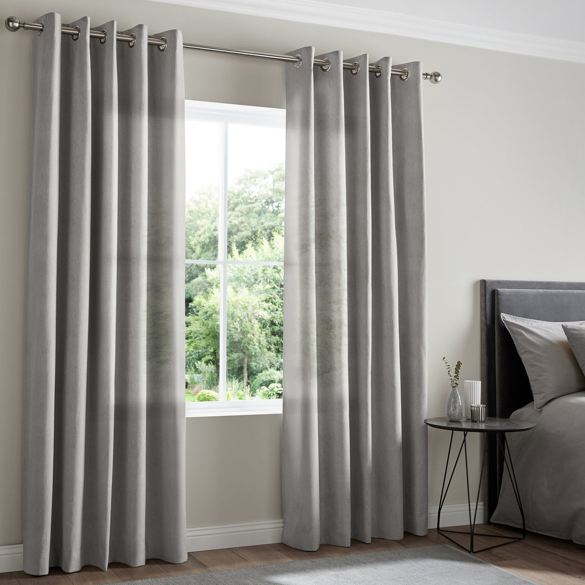 Eloise Sheer Voile Made to Measure Curtain Smoke