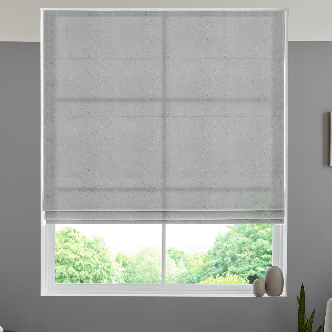 Eloise Sheer Voile Made to Measure Roman Blind Sky