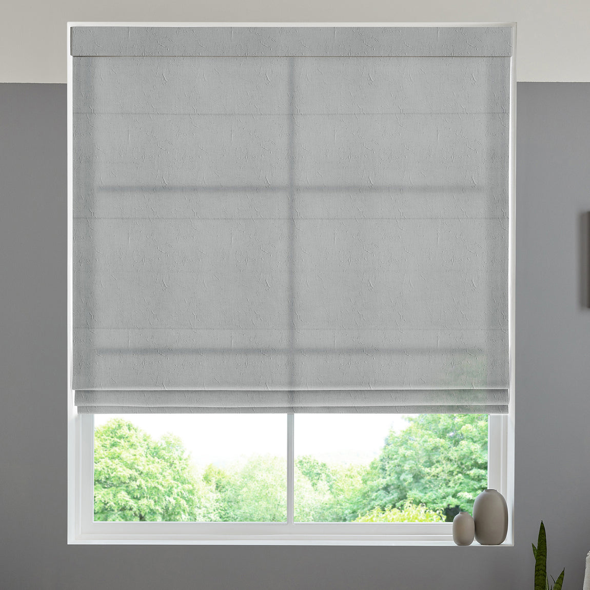Eloise Sheer Voile Made to Measure Roman Blind Sky