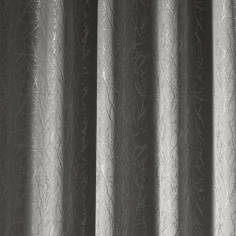 Elstree Ready Made Eyelet Curtains Smoke
