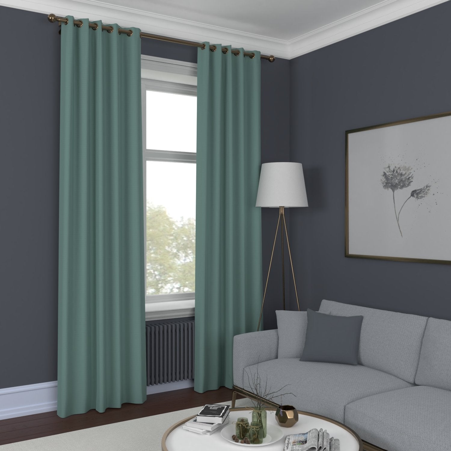 Elvira Made to Measure Curtain Mint