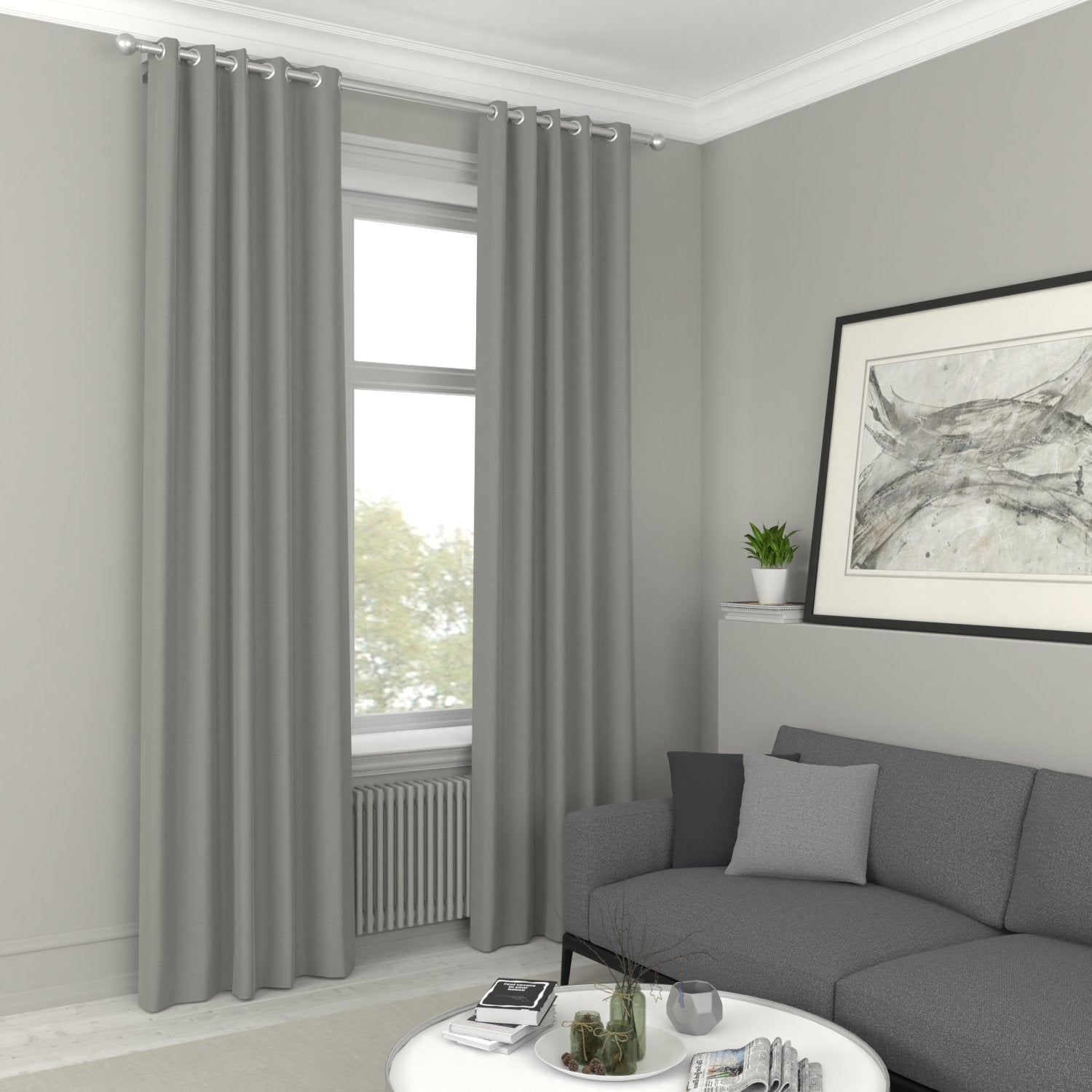 Elvira Made to Measure Curtain Silver