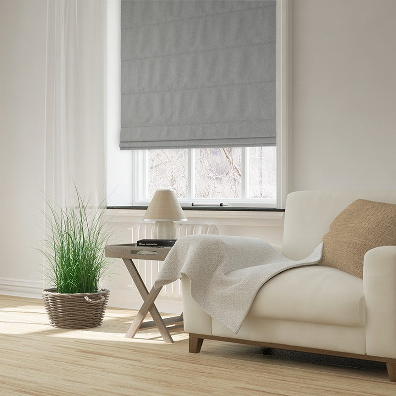 Elvira Made to Measure Roman Blind Silver