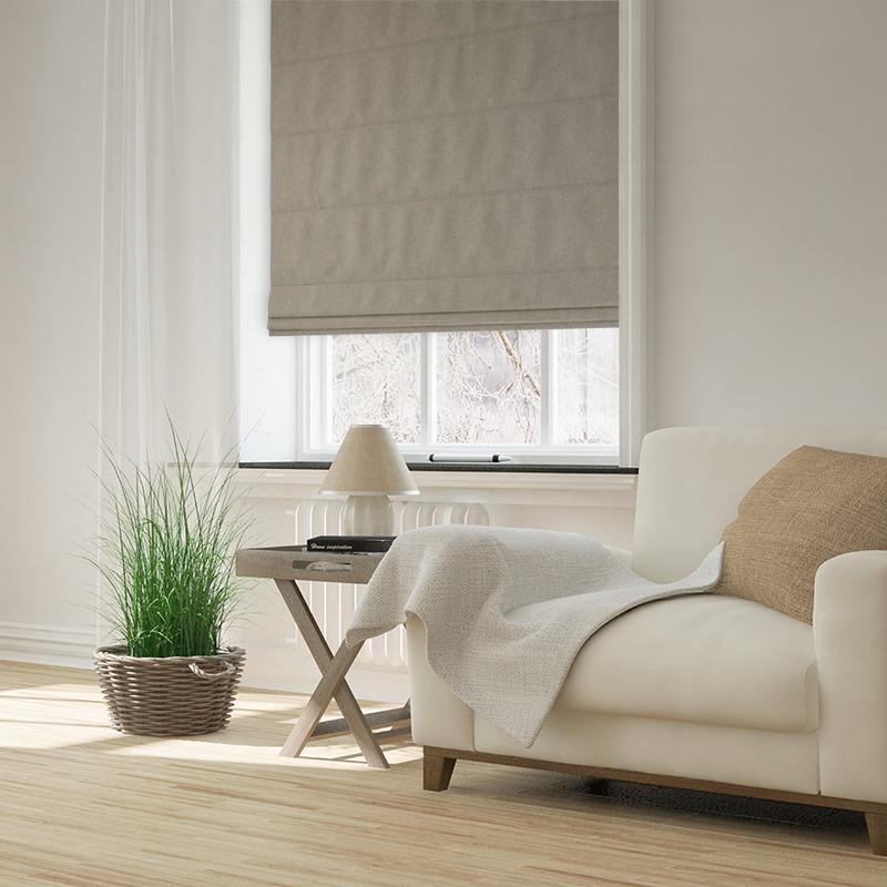 Elvira Made to Measure Roman Blind Taupe