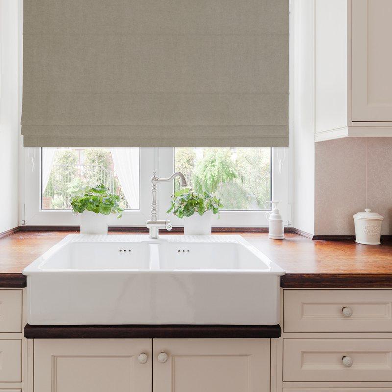 Elvira Made to Measure Roman Blind Taupe