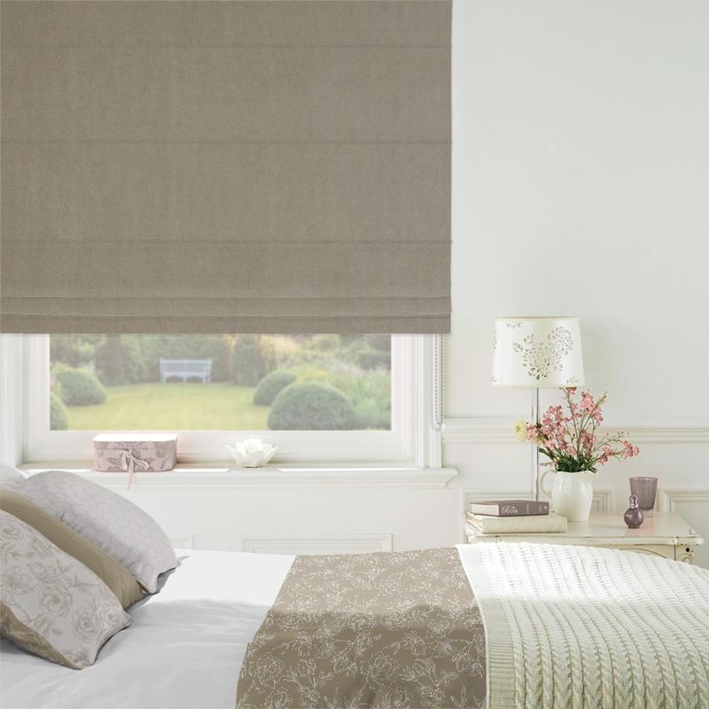 Elvira Made to Measure Roman Blind Taupe