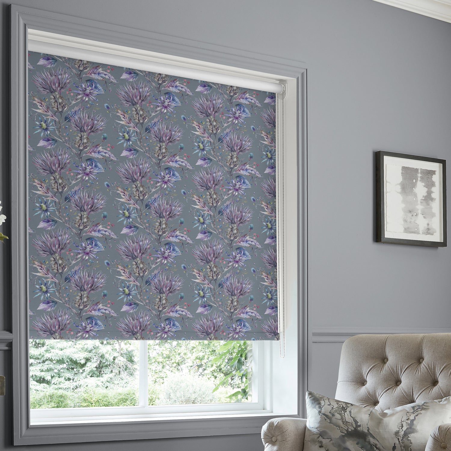 Voyage Elysium Made to Measure Blackout Roller Blind Storm