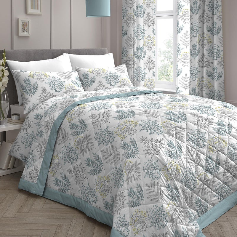 Dreams & Drapes Emily 230cm x 195cm Bedspread Duckegg
