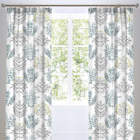 Emily Ready Made Curtains 66x72 Duck Egg