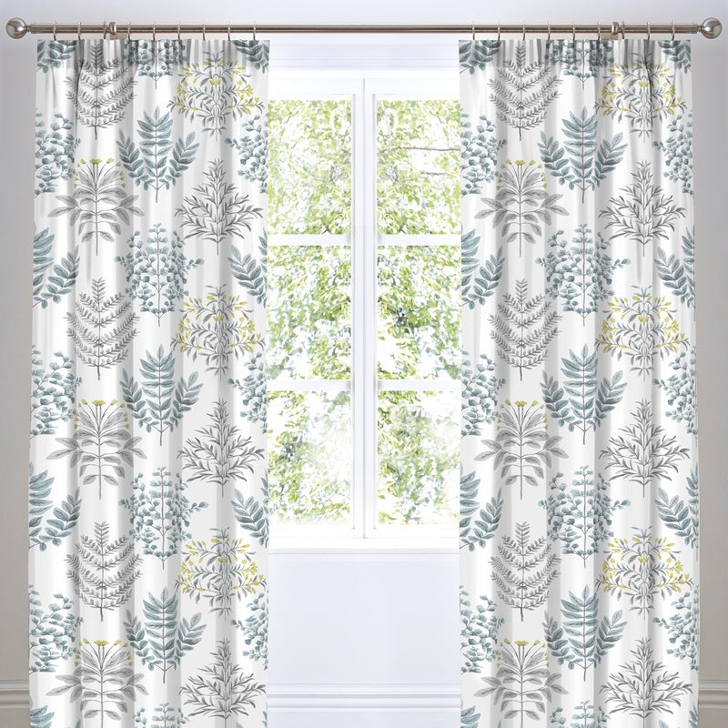 Emily Ready Made Curtains 66x72 Duck Egg