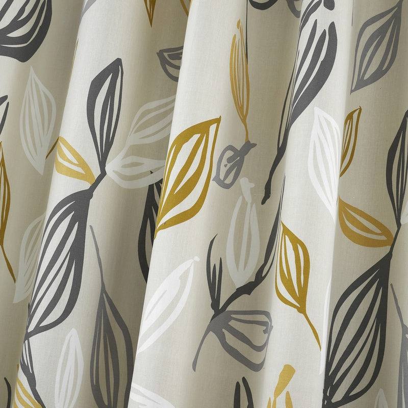 Fusion Ensley Ready Made Eyelet Curtains Ochre