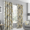 Fusion Ensley Ready Made Eyelet Curtains Ochre