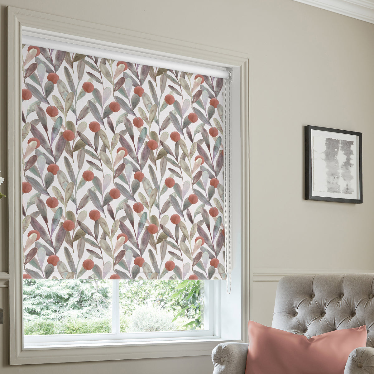 Voyage Enso Made to Measure Blackout Roller Blind Mulberry