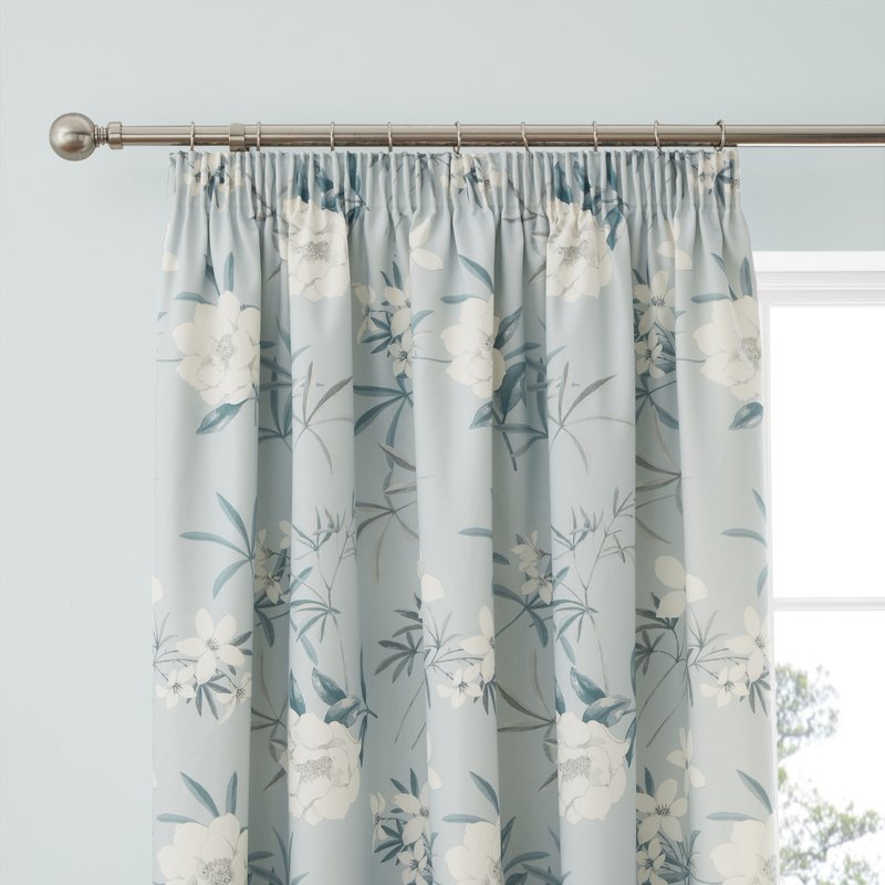 Dreams & Drapes Eve Ready Made Pencil Pleat Curtains Duck Egg