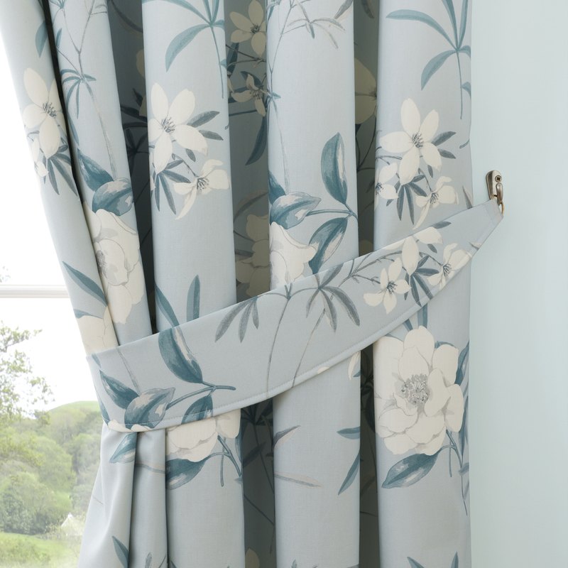 Dreams & Drapes Eve Ready Made Pencil Pleat Curtains Duck Egg