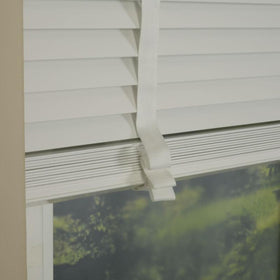 35mm Primary Tape Wooden Venetian Made To Measure Blind Snow