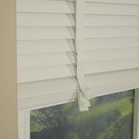 35mm Primary Tape Wooden Venetian Made To Measure Blind Old White