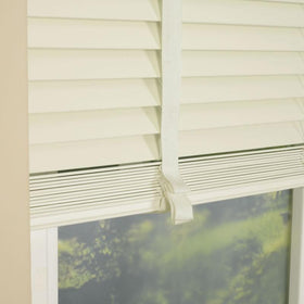 35mm Primary Tape Wooden Venetian Made To Measure Blind Parchment