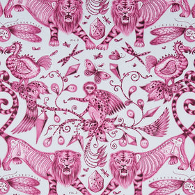 Clarke & Clarke Emma Shipley Extinct Fabric Magenta