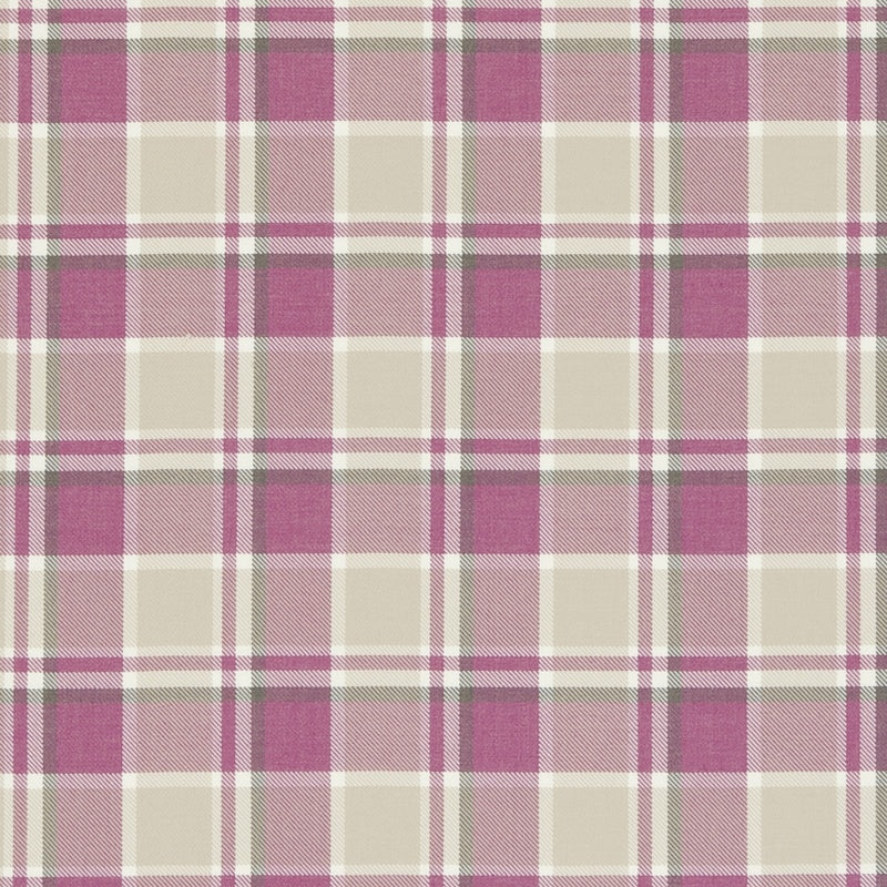 Clarke & Clarke Bowland Fabric Raspberry