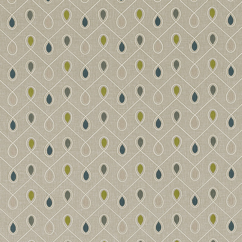 Clarke & Clarke Healey Fabric Tealacacia