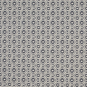 Clarke & Clarke Gotska Fabric Indigo / Chamberry