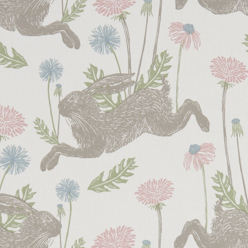 Clarke & Clarke March Hare Fabric Pastel