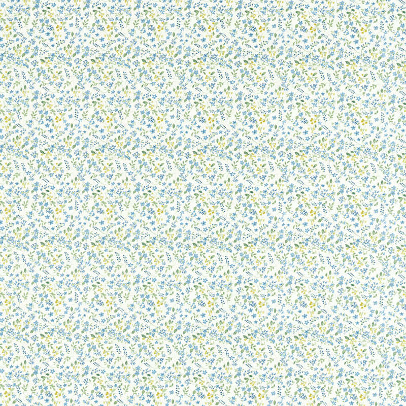 Clarke & Clarke Petal Fabric Denim