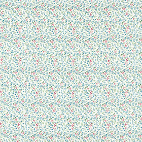 Clarke & Clarke Petal Fabric Mineral and Rouge