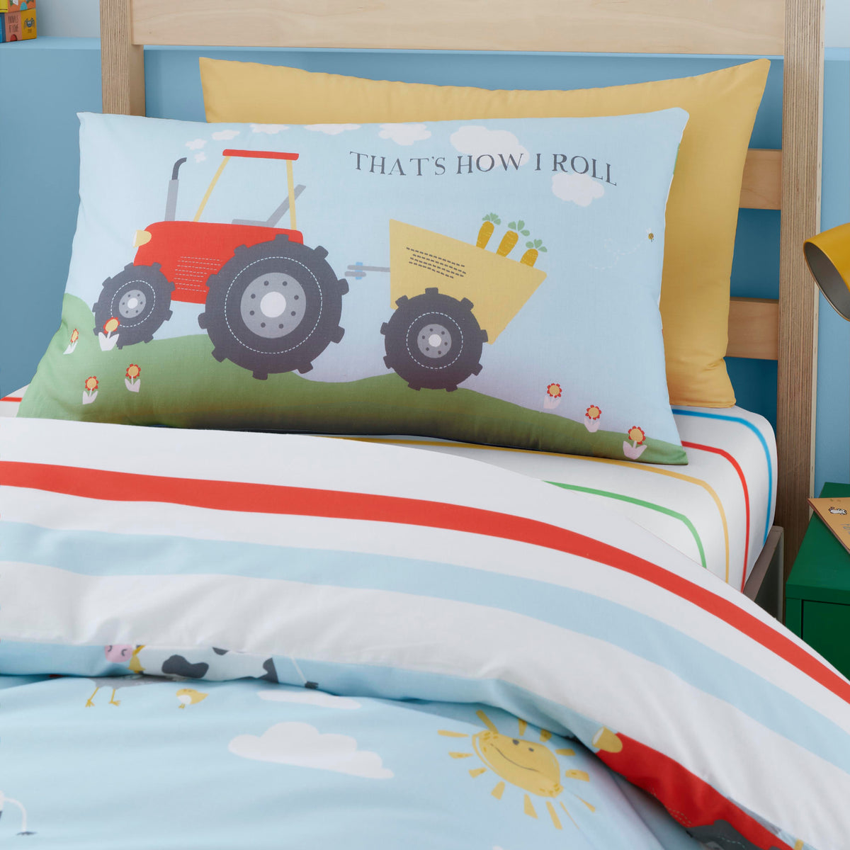 Bedlam Farmyard Friends Childrens Bedding Blue