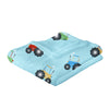 Farmyard Friends Throw 120cm x 150cm Blue