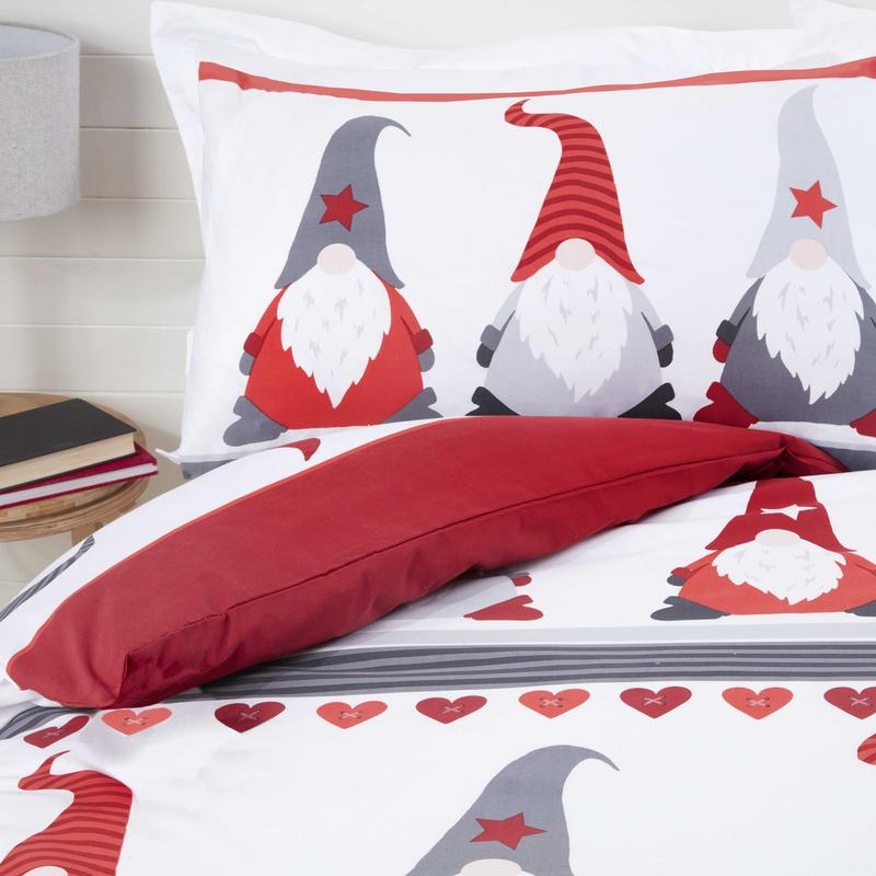 Multi Festive Gonks Duvet Cover Bedding Set Terrys
