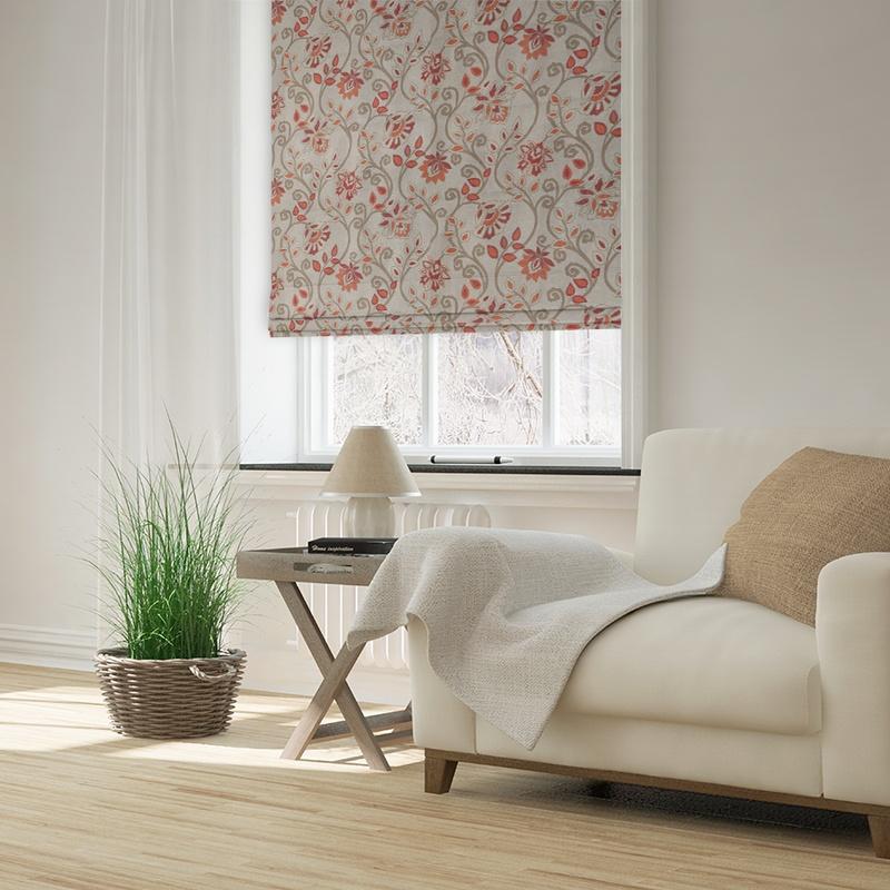 Rust Fiesta Made to Measure Roman Blind | Terrys