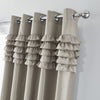 Catherine Lansfield Flamenco Ready Made Eyelet Curtains Champagne