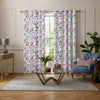 Voyage Florabunda Made to Measure Curtain Bluebell Ecru